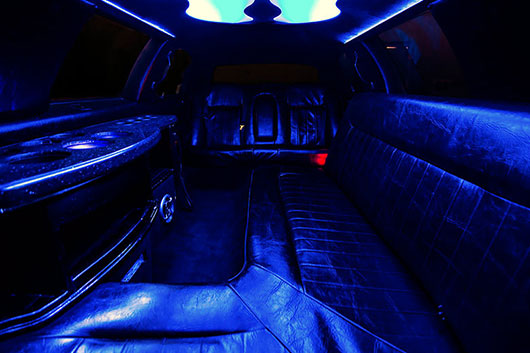 stretch limo seating