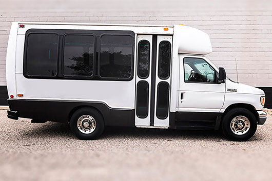 limo bus rental exterior view