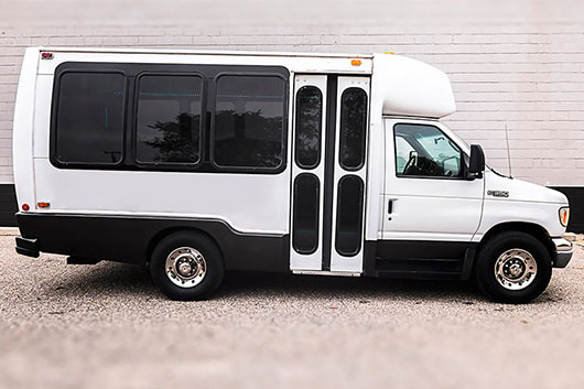 exterior of a party bus rental in key west