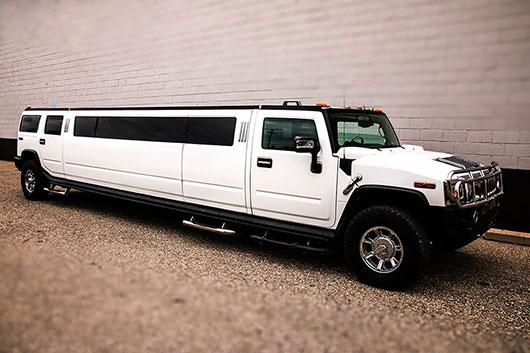 hummer limousine exterior view